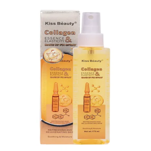 Kiss Beauty Collagen Essence & Elasticity – Fijador y Primer de Maquillaje 175 ml