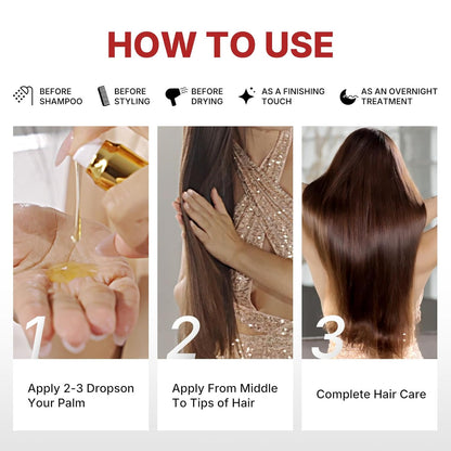 Karseell Aceite de Argán Marroquí – Suero Reparador para Cabello 1.6 fl oz