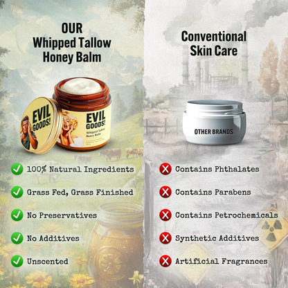 🌿 CREMA EVIL GOODS – Hidratación Natural con Sarga Batida de Ternera y Miel de Manuka