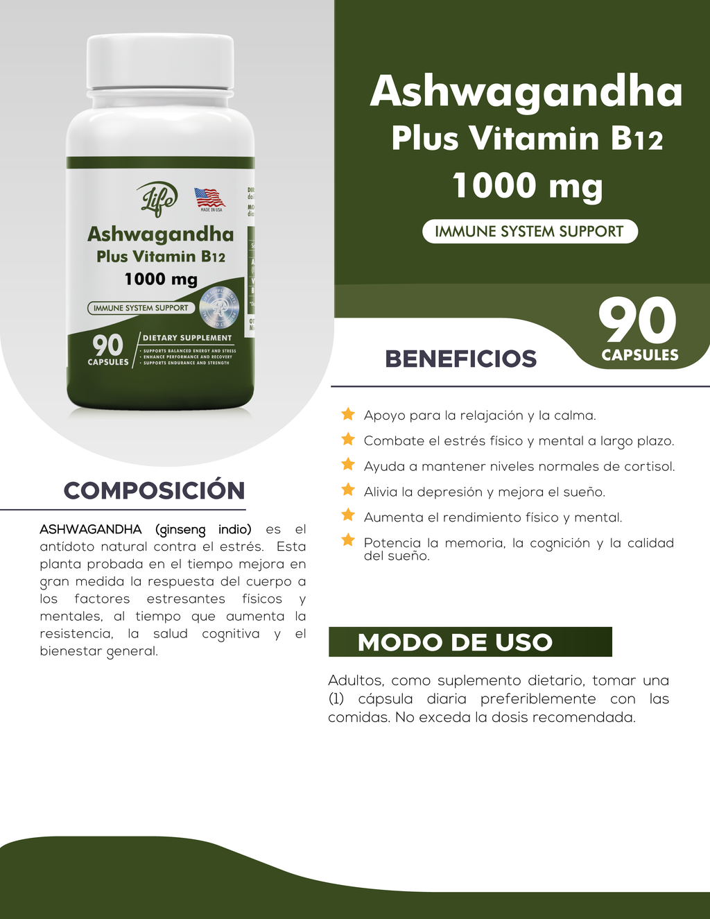 COMBO JUVENTUD CELULAR & VITALIDAD 🌿 (Ashwagandha + NAD Resveratrol)