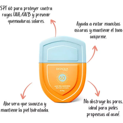 PROTECTOR SOLAR ALOE VERA 60 SPF BIOAQUA