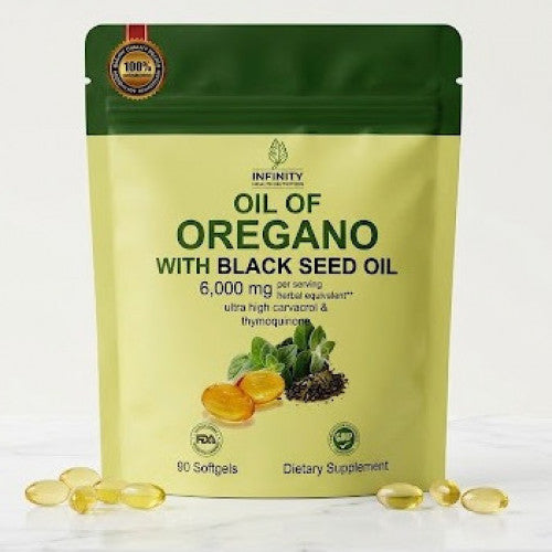 Aceite de orégano con aceite de semilla negra