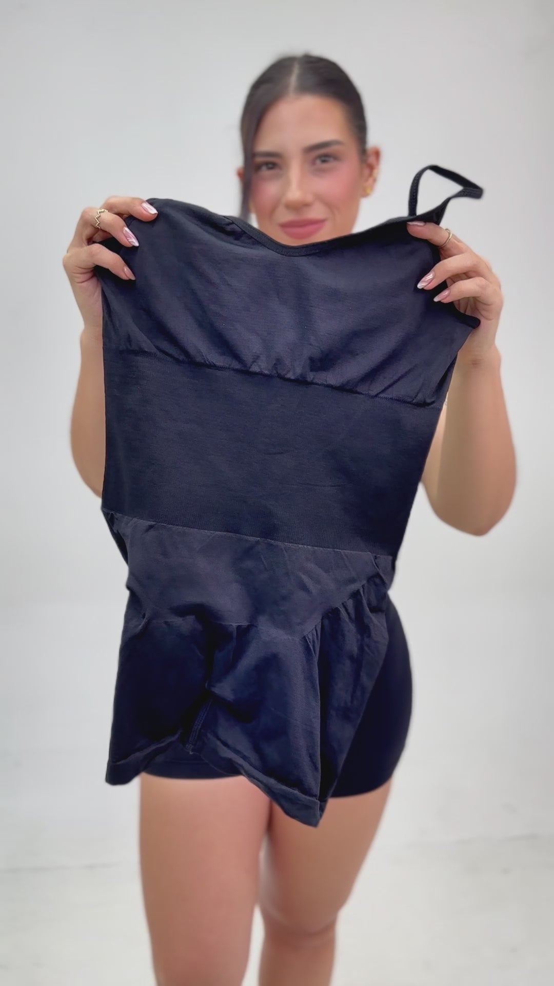 FAJA TEJIDA PIERNA CORTA CON TIRAS – Comodidad que moldea tu figura